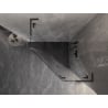 Mexen Lunar L pentagonal pivot shower enclosure right 100x100 cm transparent gun gray brushed - 831L-100P-100L-66-00-P