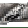 Mexen Lunar L Shower Cabin Pentagonal Right Hinged 100 x 80 cm, Transparent, Black - 831L-100P-080L-70-00-P