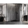 Mexen Lunar L pentagon shower enclosure swing right 80 x 80 cm, transparent, gun metal - 831L-080P-080L-95-00-P