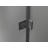 Mexen Lunar L pentagonal shower enclosure right opening 90 x 80 cm, transparent, gun metal - 831L-090P-080L-95-00-P
