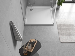 Mexen Flow square shower tray slim 70 x 70 cm, white gloss - 46S107070