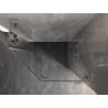 Mexen Lunar L pentagonal shower enclosure right hinged 100x80 cm, transparent, brushed nickel - 831L-100P-080L-97-00-P