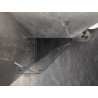 Mexen Lunar pentagonal shower cabin, left-hinged, 100 x 100 cm, transparent, chrome - 831-100L-100P-01-00-L