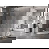 Mexen Lunar pentagonal shower cabin hinged left 100 x 100 cm, transparent, chrome - 831-100L-100P-01-00-L