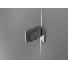 Mexen Lunar pentagonal shower cabin, left-hinged, 100 x 100 cm, transparent, chrome - 831-100L-100P-01-00-L