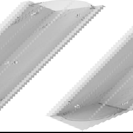 Mexen Lunar L semicircular swing shower cabin 70 x 70 cm, transparent, chrome - 833L-070L-070P-01-00