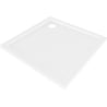 Mexen Flow square slim shower tray 75 x 75 cm, white gloss - 46S107575