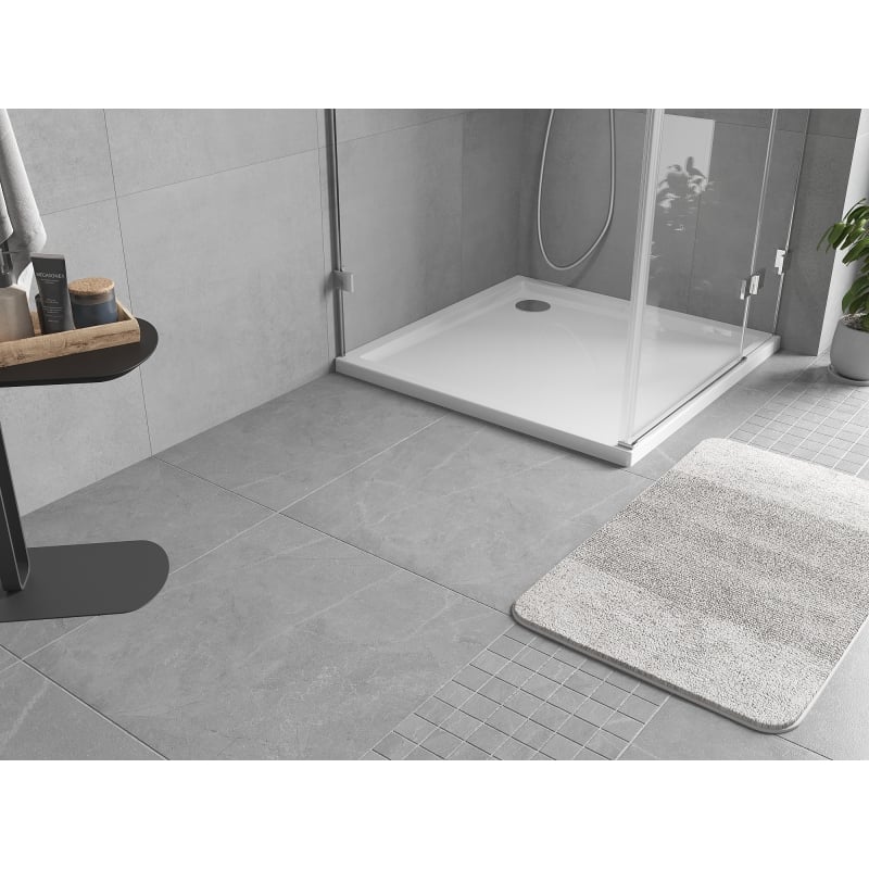 Mexen Flow square slim shower tray 75 x 75 cm, white gloss - 46S107575