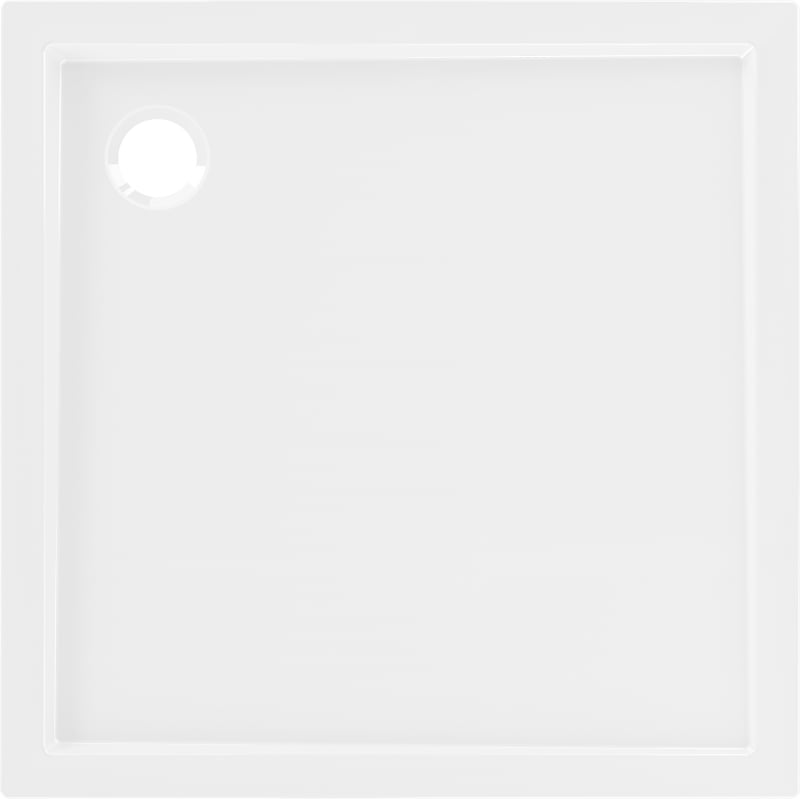 Mexen Flow square shower tray slim 80 x 80 cm, white gloss - 46S108080