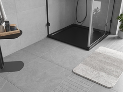 Mexen Flow square shower tray slim 110 x 110 cm, black matte - 46S701111