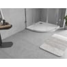 Mexen Flow semi-circular shower tray slim 80 x 80 cm, white gloss - 46Q108080