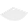 Mexen Flow semi-circular slim shower tray 90 x 90 cm, white gloss - 46Q109090