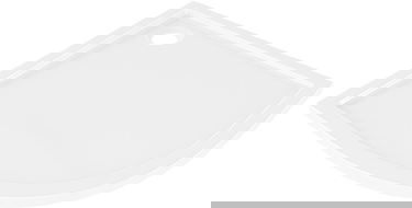 Mexen Flow semicircular slim shower tray 100 x 100 cm, white gloss - 46Q101010