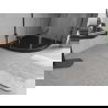 Mexen Flow semi-circular slim 80 x 80 cm, black matte - 46Q708080