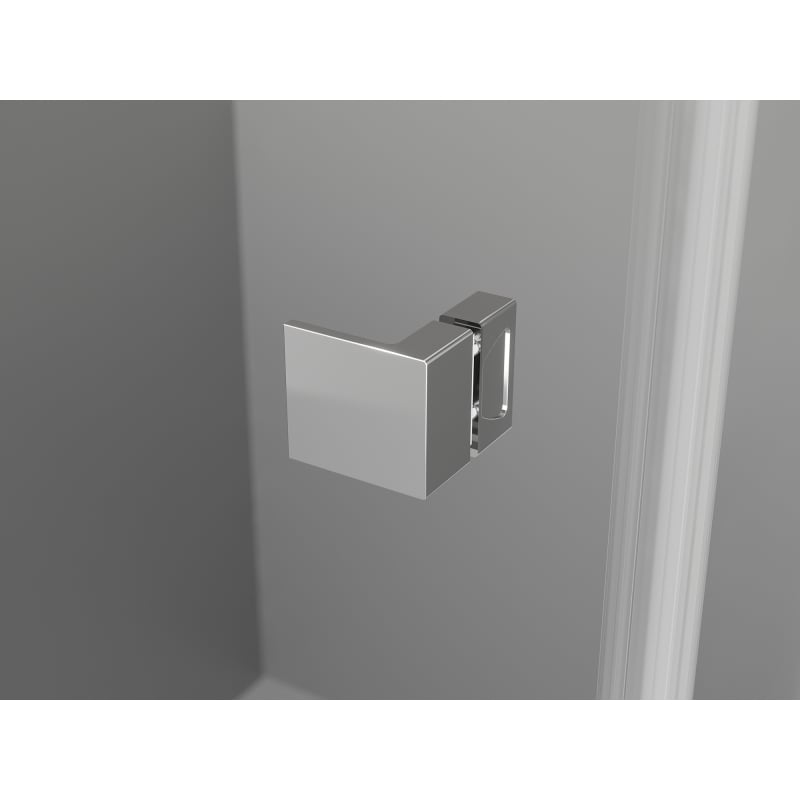 Mexen Lunar L semi-circular hinged shower cabin 100 x 100 cm, transparent, chrome - 833L-100L-100P-01-00