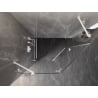 Mexen Lunar pentagonal left swing shower enclosure 100 x 80 cm, transparent, white - 831-100L-080P-20-00-L