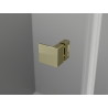 Mexen Lunar pentagonal pivot shower cabin left 80 x 80 cm, transparent, gold - 831-080L-080P-50-00-L