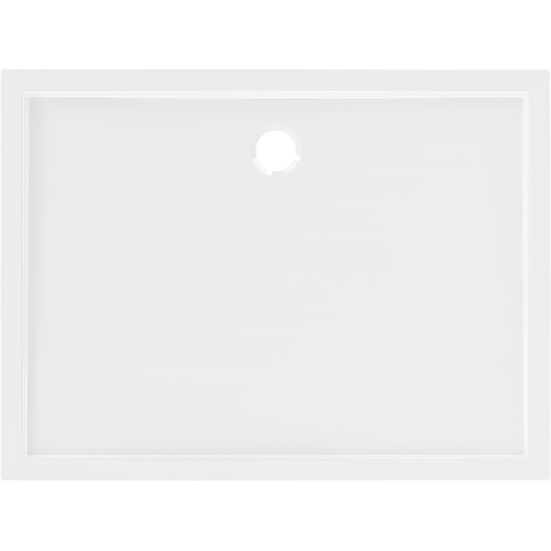 Mexen Flow rectangular shower tray slim 100 x 80 cm, white gloss - 46R108010