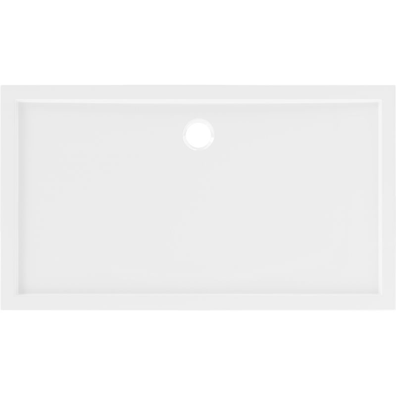 Mexen Flow rectangular slim shower tray 140 x 80 cm, white gloss - 46R108014