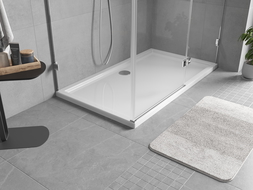 Mexen Flow rectangular slim shower tray 150 x 80 cm, white gloss - 46R108015