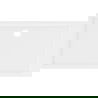 Mexen Flow rectangular slim shower tray 150 x 80 cm, white gloss - 46R108015