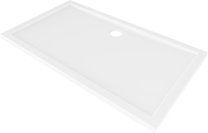 Mexen Flow slim rectangular shower tray 160 x 100 cm, white gloss - 46R101016