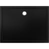 Mexen Flow slim rectangular shower tray 100 x 70 cm, black matte - 46R707010
