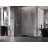 Mexen Lunar Pentagonal Shower Enclosure Left Hinge 90 x 80 cm, Transparent, Rose Gold - 831-090L-080P-60-00-L