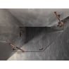 Mexen Lunar Pentagonal Shower Enclosure Left Hinge 90 x 80 cm, Transparent, Rose Gold - 831-090L-080P-60-00-L