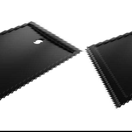 Mexen Flow rectangular slim shower tray 90 x 80 cm, black matte - 46R708090