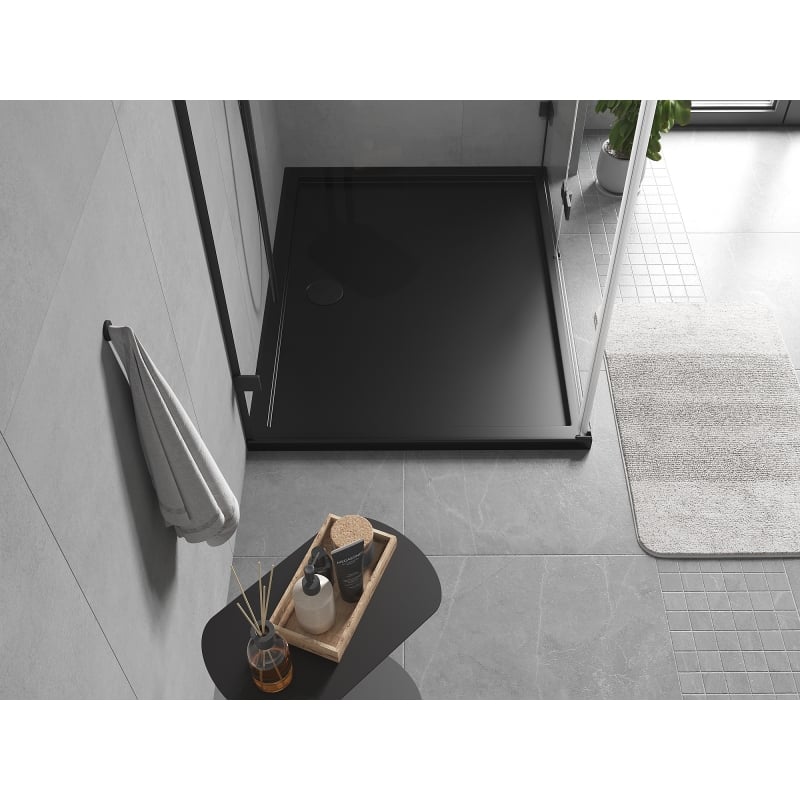 Mexen Flow rectangular shower tray slim 130 x 95 cm, black matte - 46R709513