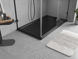 Mexen Flow slim rectangular shower tray 160 x 100 cm, black matte - 46R701016
