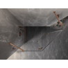 Mexen Lunar pentagonal shower enclosure with left hinged door 100 x 90 cm, transparent, brushed copper - 831-100L-090P-65-00-L