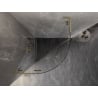 Mexen Lunar L semi-circular pivot shower enclosure 70 x 70 cm, transparent, brushed gold - 833L-070L-070P-55-00