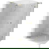 Mexen Lunar L semi-circular shower cabin hinge left 90 x 70 cm, transparent, gold - 833L-090L-070P-50-00
