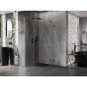 Mexen Lunar pentagonal shower cabin left hinged 90 x 90 cm, transparent, gun gray brushed - 831-090L-090P-66-00-L