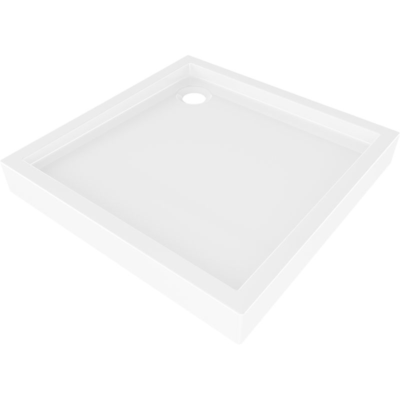 Mexen Flow+ square shower tray 90 x 90 cm, white gloss - 46S109090H