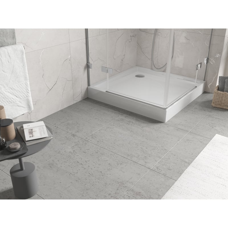 Mexen Flow+ square shower tray 90 x 90 cm, white gloss - 46S109090H