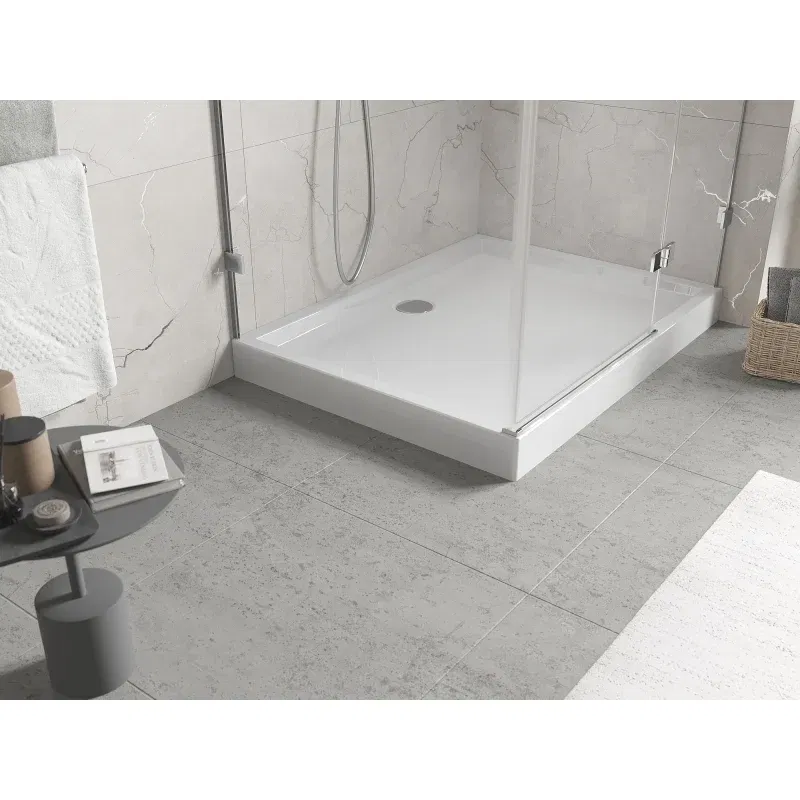 Mexen Flow+ rectangular shower tray 80 x 70 cm, white gloss - 46R107080H