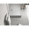 Mexen Flow+ rectangular shower tray 100 x 80 cm, white gloss - 46R108010H