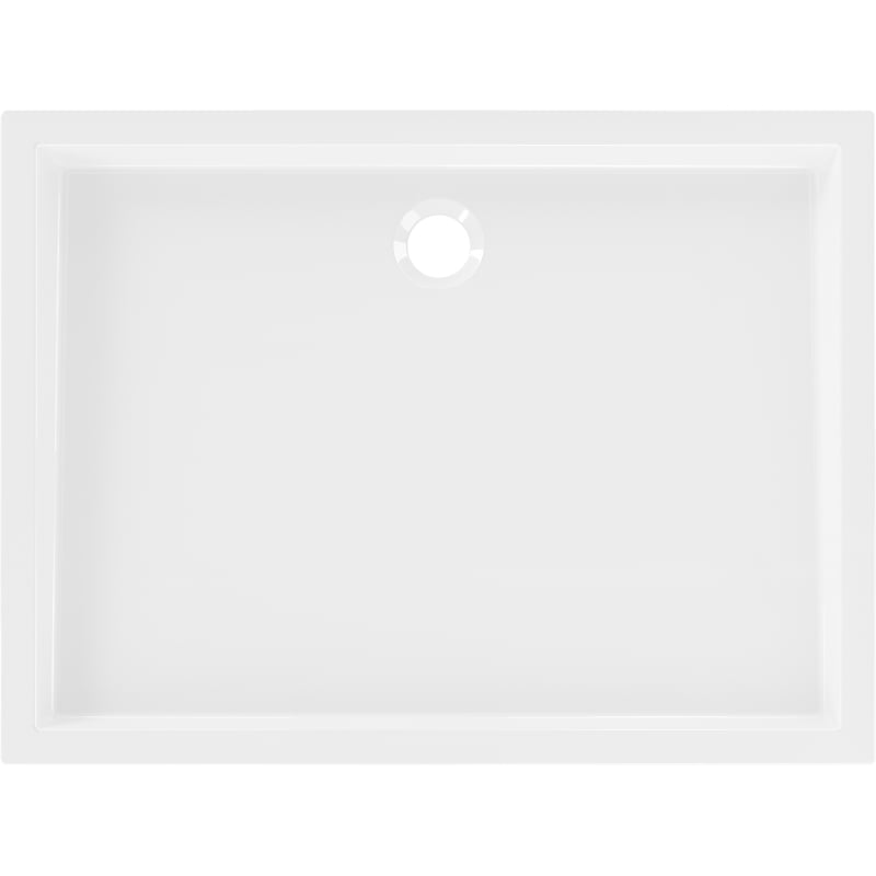 Mexen Flow+ Rectangular Shower Tray 110 x 80 cm, White Gloss - 46R108011H