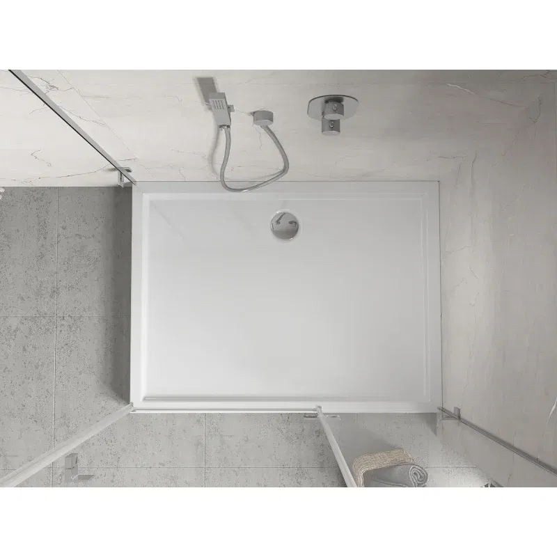 Mexen Flow+ rectangular shower tray 110 x 90 cm, white gloss - 46R109011H