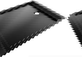 Mexen Flow+ rectangular shower tray 110 x 70 cm, black matte - 46R707011H