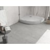 Mexen Flow+ semicircular shower tray 80 x 80 cm, white gloss - 46Q108080H