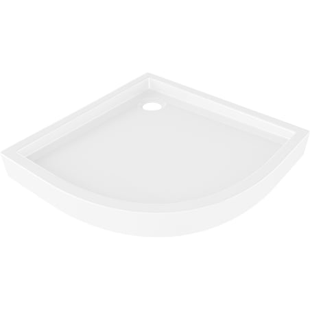 Mexen Flow+ semicircular shower tray 100 x 100 cm, white gloss - 46Q101010H
