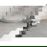 Mexen Flow+ semicircular shower tray 100 x 100 cm, white gloss - 46Q101010H