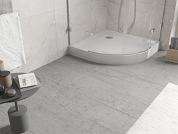 Mexen Flow+ semicircular shower tray 100 x 100 cm, white gloss - 46Q101010H