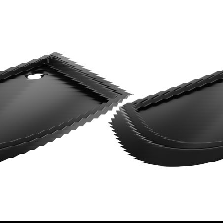 Mexen Flow+ semicircular tray 100 x 100 cm, black matt - 46Q701010H