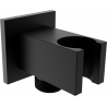Mexen Cube angular connection, black - 79300-70