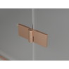 Mexen Lunar L Semi-circular Left Hinged Shower Cabin 100 x 90 cm, Transparent, Brushed Copper - 833L-100L-090P-65-00